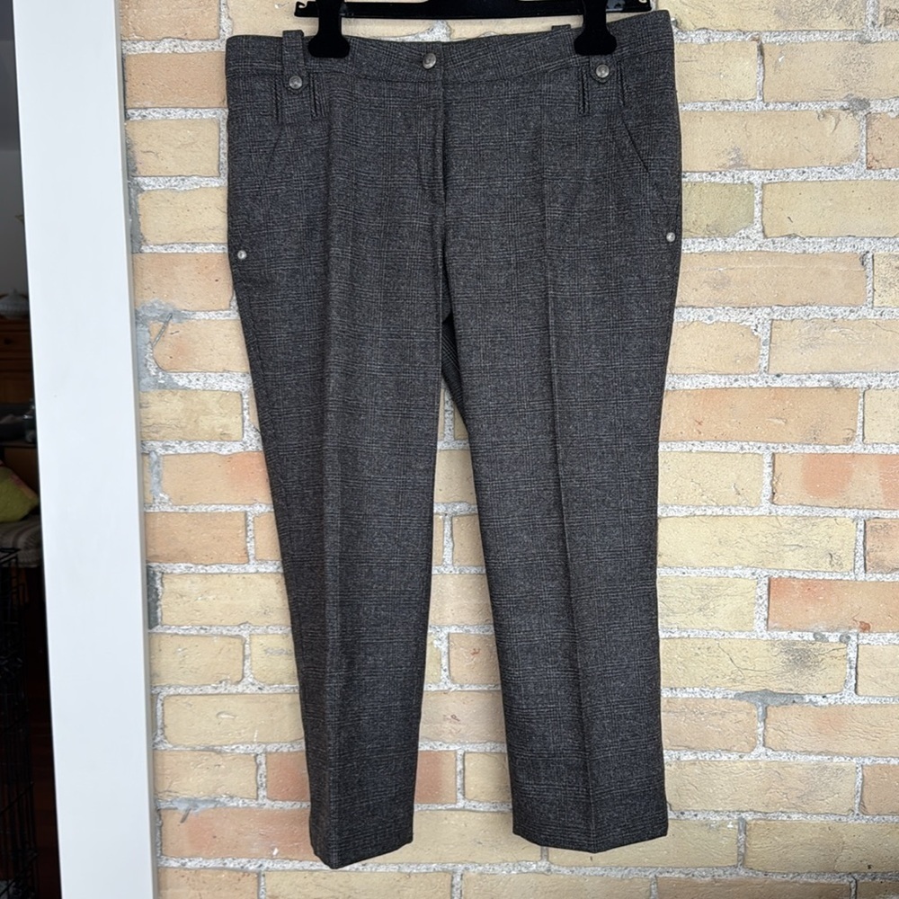 Cambio Gray Plaid Pants - Picture 4 of 4